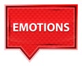 Emotions misty rose pink banner button