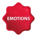 Emotions misty rose red starburst sticker button