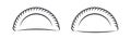 Empanada calzone or dumpling vector icon Royalty Free Stock Photo