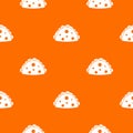 Empanada, cheburek or calzone pattern seamless