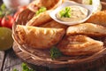 Empanada and dip