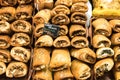 Empanada at La Bouqueria Market, Barcelona, Spain Royalty Free Stock Photo