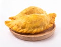 Empanada, meat pie on white background Royalty Free Stock Photo