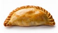 Empanada, meat pie on white background Royalty Free Stock Photo