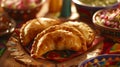 Delicious empanada, a savory sensation with every delightful bite, AI Generated