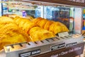 Empanadas argentinas with text from the gas station in Mexico