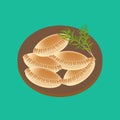 Empanadas food illustration