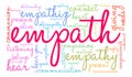 Empath Word Cloud Royalty Free Stock Photo