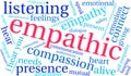 Empathic Word Cloud Royalty Free Stock Photo