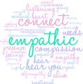 Empathic Word Cloud Royalty Free Stock Photo