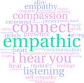 Empathic Word Cloud Royalty Free Stock Photo