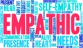 Empathic Word Cloud Royalty Free Stock Photo