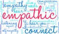 Empathic Word Cloud Royalty Free Stock Photo