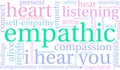 Empathic Word Cloud Royalty Free Stock Photo