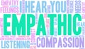 Empathic Word Cloud Royalty Free Stock Photo