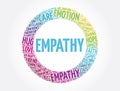 Empathy word cloud collage, concept background Royalty Free Stock Photo