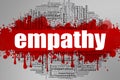 Empathy word cloud. Royalty Free Stock Photo