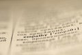 empathy word dictionary Royalty Free Stock Photo