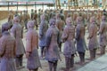 Emper Qin's Terra-cotta warriors and horses Museum Royalty Free Stock Photo