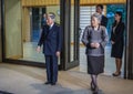 Emperor Akihito and Empress Michiko in Tokyo, Japan Royalty Free Stock Photo