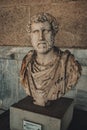 Emperor Antoninus Plus in Stoa of Attalus at site of Agora of Athens at archaeological site Agora of Athens.