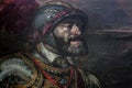 Emperor Charles V at Muhlberg, 1548. Detail of face Royalty Free Stock Photo