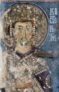 Emperor Constantine, fresco from Mileseva