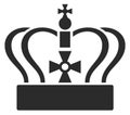 Emperor crown icon. Royal symbol. Majesty sign