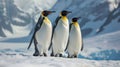 Emperor penguins in Antarctica Royalty Free Stock Photo