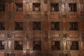 Emperor Study wooden ceiling with Plus Ultra inscription in Emperor Chambers at Nasrid Palaces of Alhambra - Granada, Andalusia,