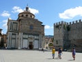 Emperors Castle and Santa Maria delle Carceri church in Prato