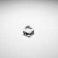 Emphasizes the geometric nature and clarity of the cube against Royalty Free Stock Photo