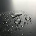 Emphasizes the roundness and surface tension of the droplets, Royalty Free Stock Photo
