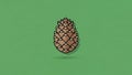 Emphasizes simplicity and a focus on the pine cone as a singular Royalty Free Stock Photo