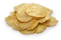 Emping, Indonesian crackers made from crushed Belinjo nuts. Before frying. Royalty Free Stock Photo
