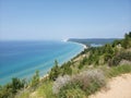 Empire Bluff Scenic Lookout, Empire Bluff Trail, Sleeping Bear Dunes National Lakeshore, Michigan Royalty Free Stock Photo