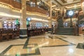 Empire Casino, clock and staircase MS Queen Elizabeth.