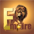 Empire lion king of beasts vector power Royalty Free Stock Photo