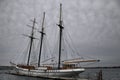 Empire Sandy tall ship moored at Toronto Harbourfront Centre wit Royalty Free Stock Photo