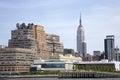 Empire State Building from the Hudson Royalty Free Stock Photo