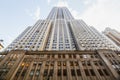 Empire State Building, New York City. International Landmark, Diminishing Perspective Royalty Free Stock Photo