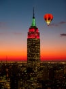 The Empire State Building and Manhattan Midtown Skyline Royalty Free Stock Photo