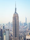 The Empire State Building and the Manhattan skyline in New York Royalty Free Stock Photo