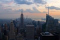 Empire State Building and Manhattan Skyline Royalty Free Stock Photo