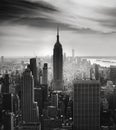 Empire State building in monochrome