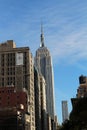 Empire State Building in the New York borough of Manhattan
