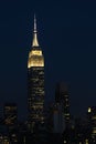 Empire State Building with New York City Manhattan skyline and skyscrapers Royalty Free Stock Photo