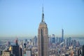 Empire State Building with panorama of Manhattan Royalty Free Stock Photo