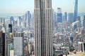 Empire State Building with panorama of Manhattan Royalty Free Stock Photo