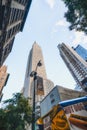 Empire State Building and Skyscrapers, New York City. International Landmark, Diminishing Perspective Royalty Free Stock Photo